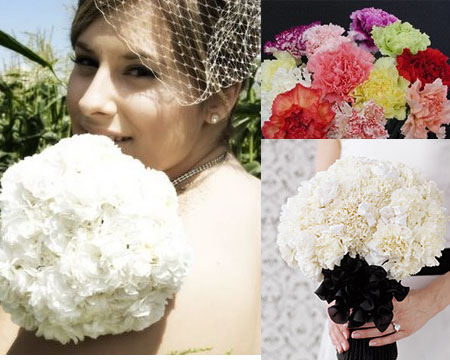 The totally cheapest bridal bouquets ever Carnation bouquets