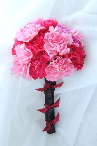 The terribly cheap carnation bridal bouquet